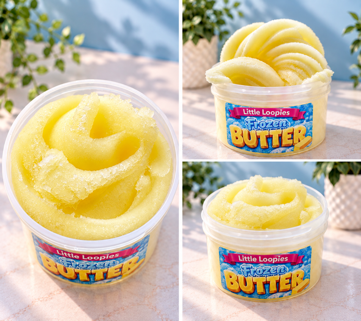 Frozen Butter Icy Slime | Honey Butter Roll Scented Slime