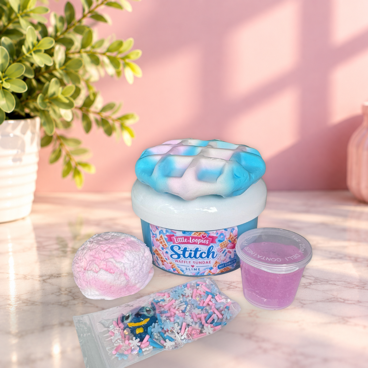 Waffle Sundae Slime/ Diy Slime/ Butter Slime