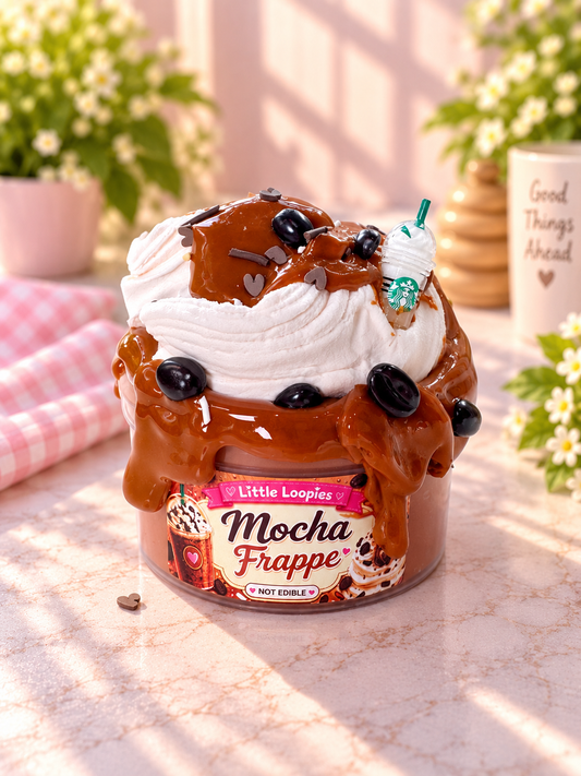 Mocha Frappe Thick & Glossy Slime | Coffee Dessert Slime