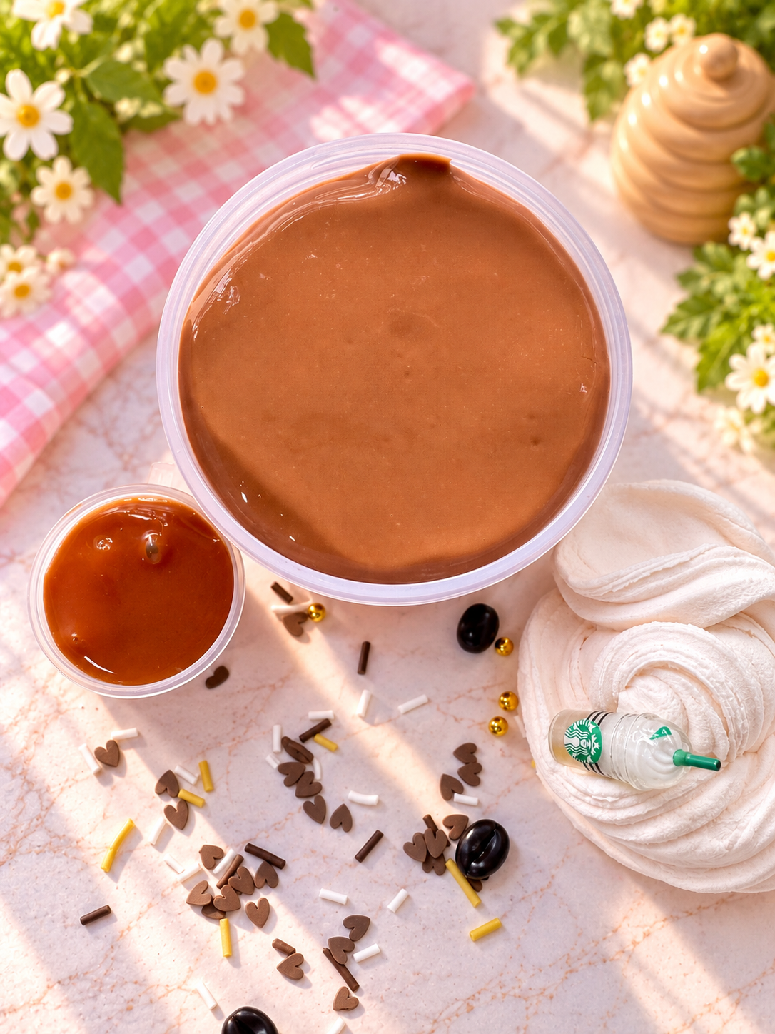 Mocha Frappe Thick & Glossy Slime | Coffee Dessert Slime