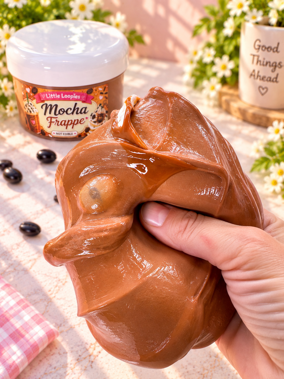 Mocha Frappe Thick & Glossy Slime | Coffee Dessert Slime
