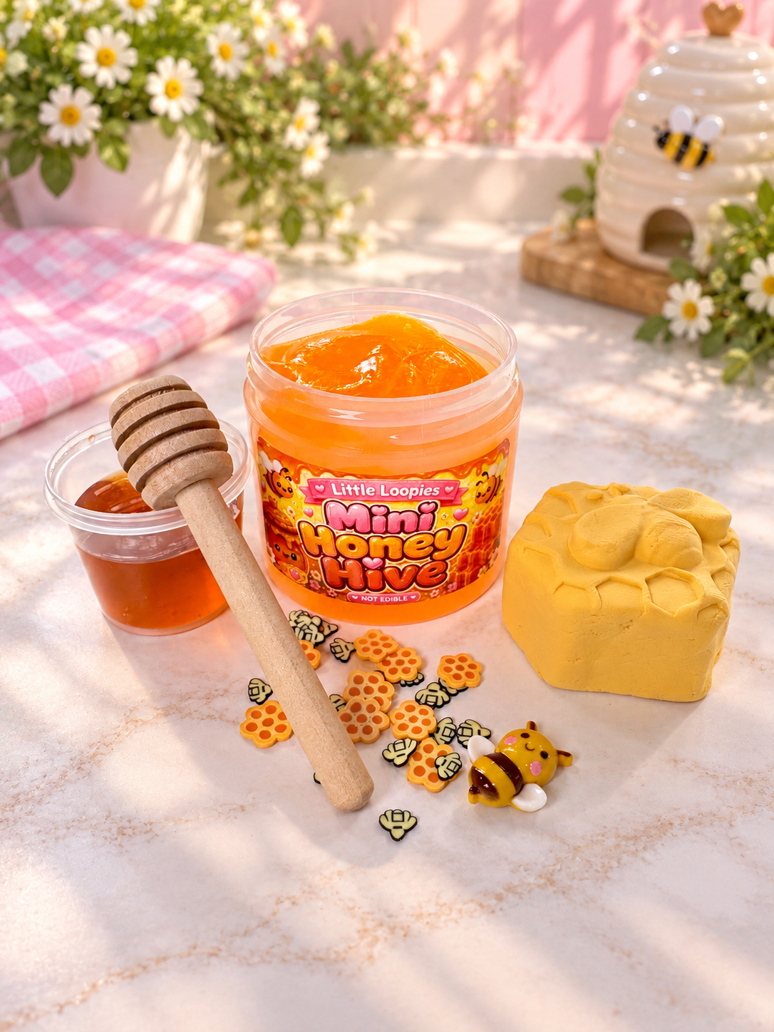 Mini Honey Hive DIY Slime Kit | Honey Slime | Bee Themed Slime