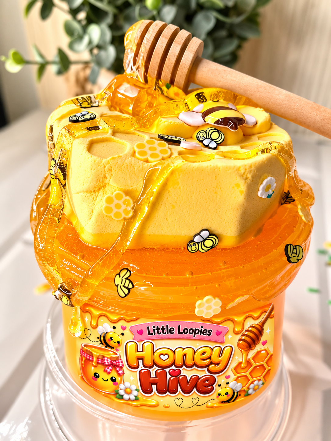 Honey Hive DIY Slime Kit | Honey Slime | Bee Themed Slime | Thick & Glossy Slime