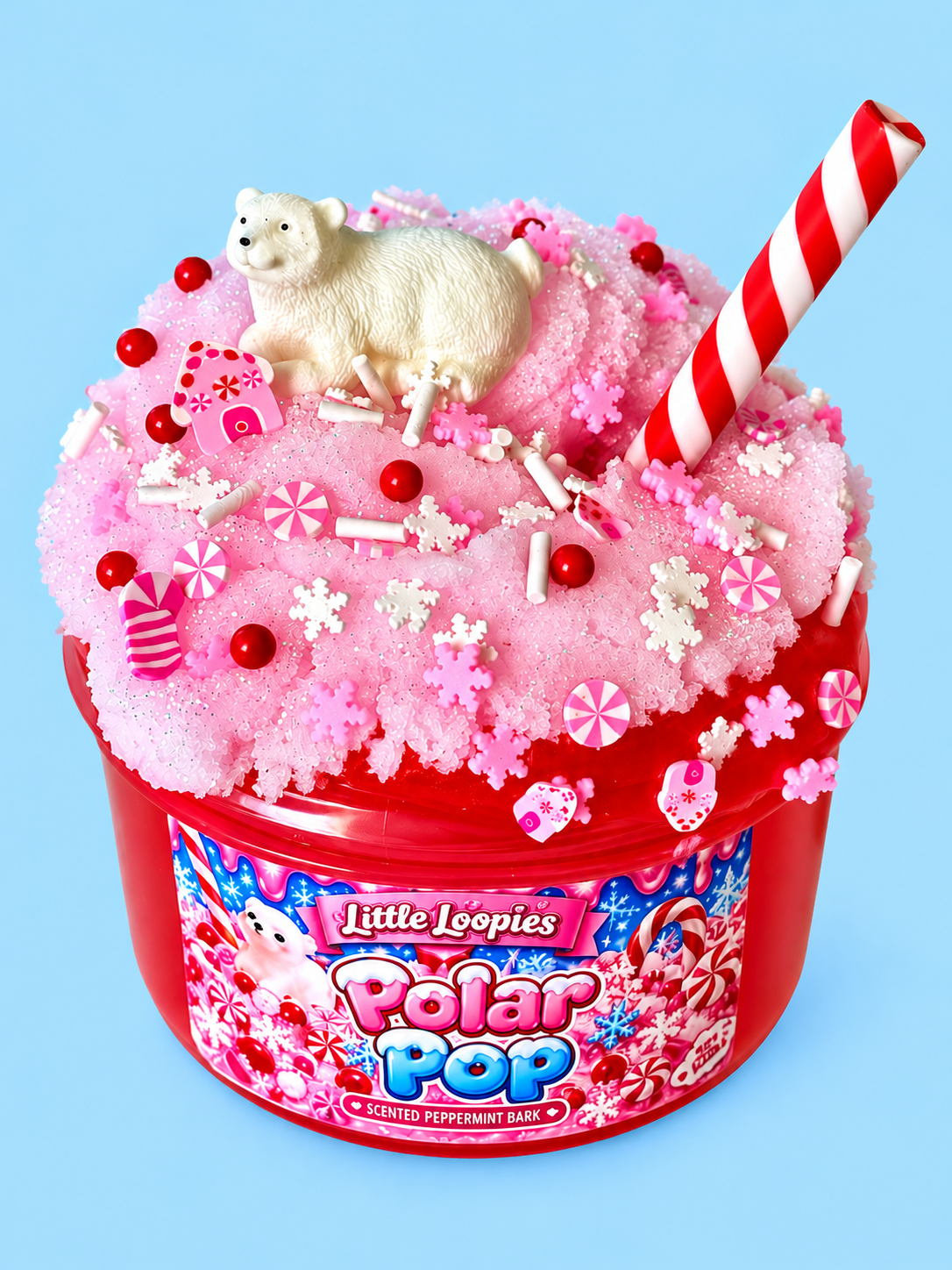 Polar Pop Jelly Slime with Icy Topper| Scented Slime kit| Jelly Slime