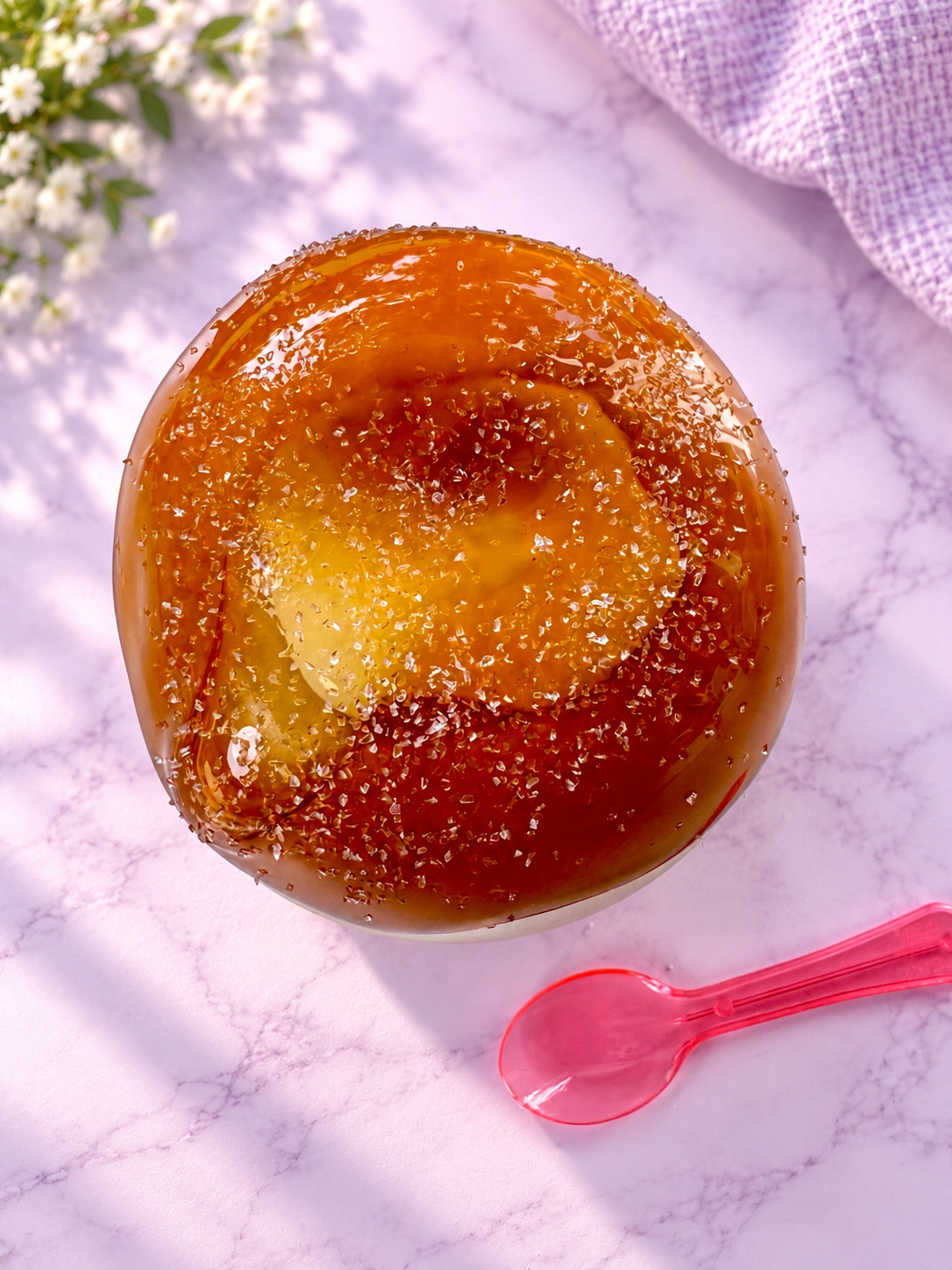 Crème Brûlée Donut DIY Slime | Wax Cracking Dessert Slime