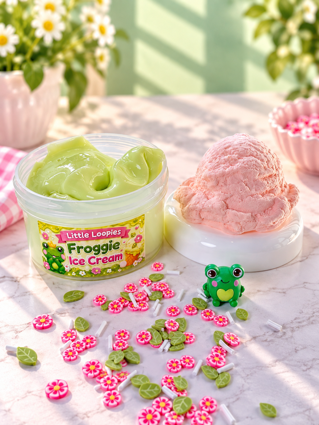Froggie Ice Cream DIY Slime | Birthday Cake Dessert Slime