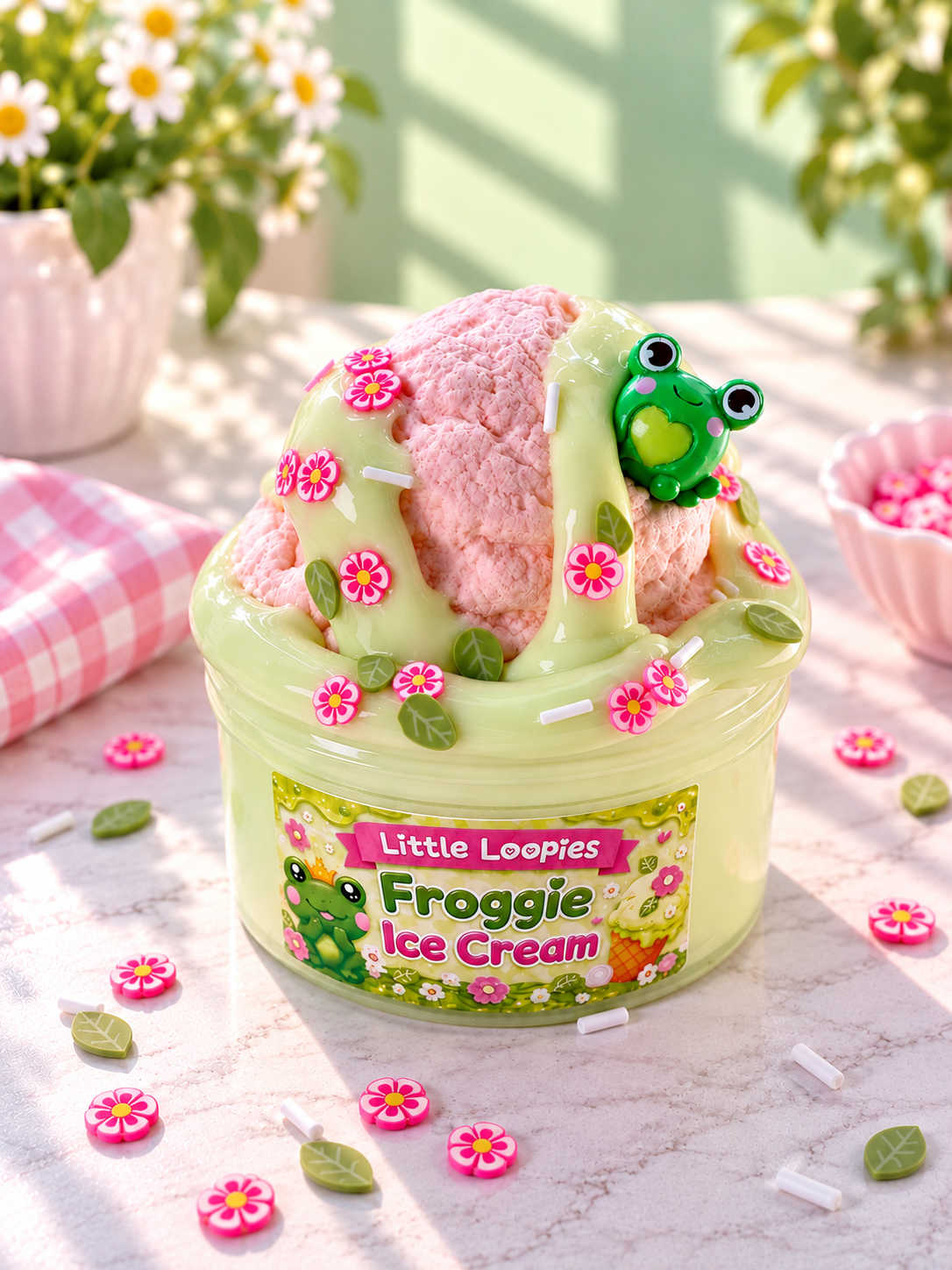 Froggie Ice Cream DIY Slime | Birthday Cake Dessert Slime