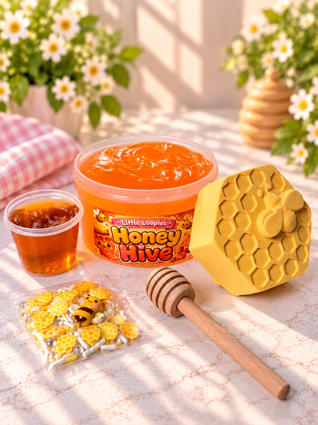 Honey Hive DIY Slime Kit | Honey Slime | Bee Themed Slime | Thick & Glossy Slime