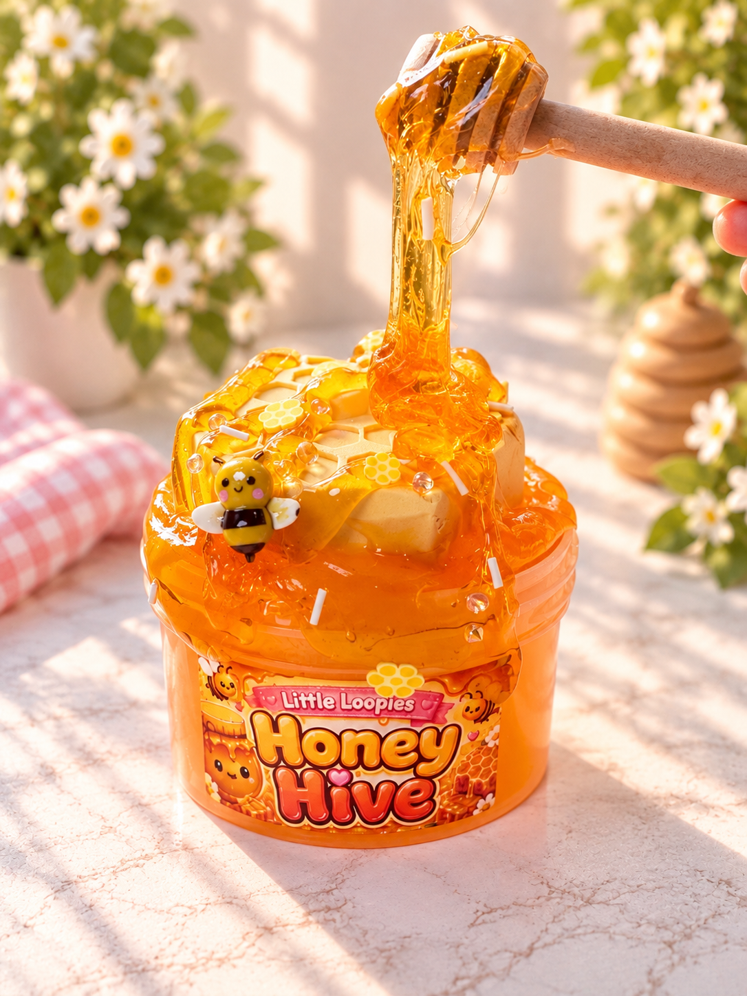 Honey Hive DIY Slime Kit | Honey Slime | Bee Themed Slime | Thick & Glossy Slime